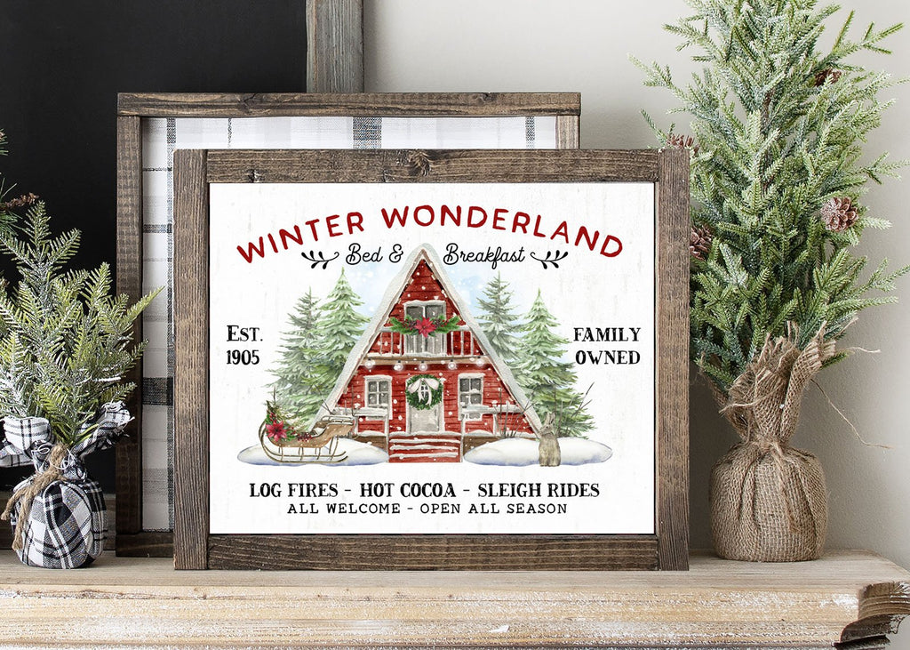 Winter Wonderland Bed and Breakfast - Lettered & Lined