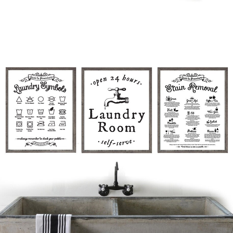 Set of 3 Laundry Prints 