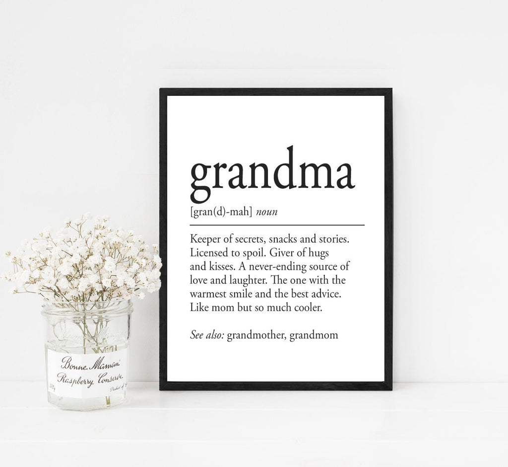 Grandma Definition Funny Print 