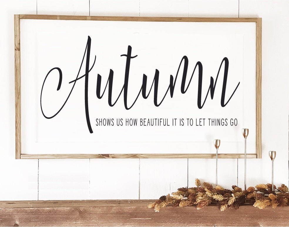 Autumn Shows Us How Beautiful It Is - Lettered & Lined