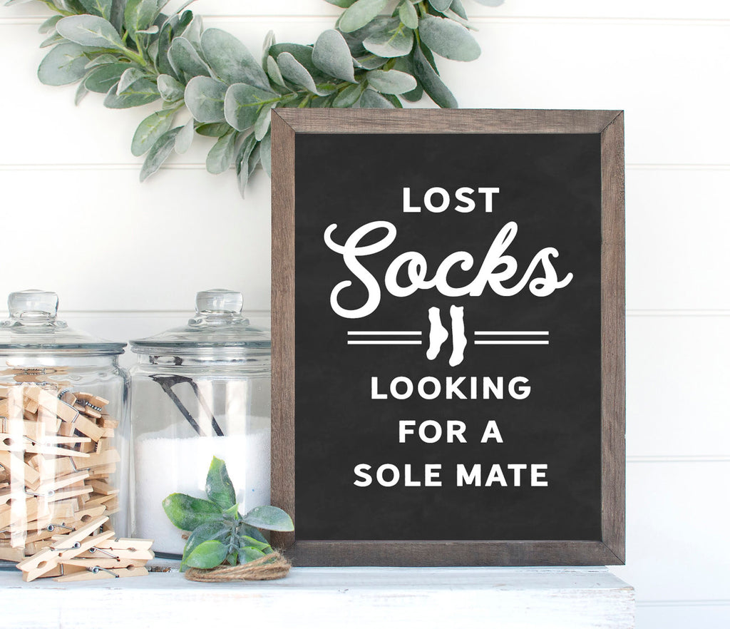 Lost Socks Looking For A Sole Mate Print 
