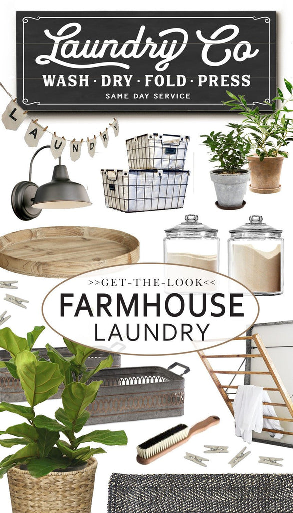 Get The Look: Farmhouse Laundry Ideas & Inspiration - Lettered & Lined