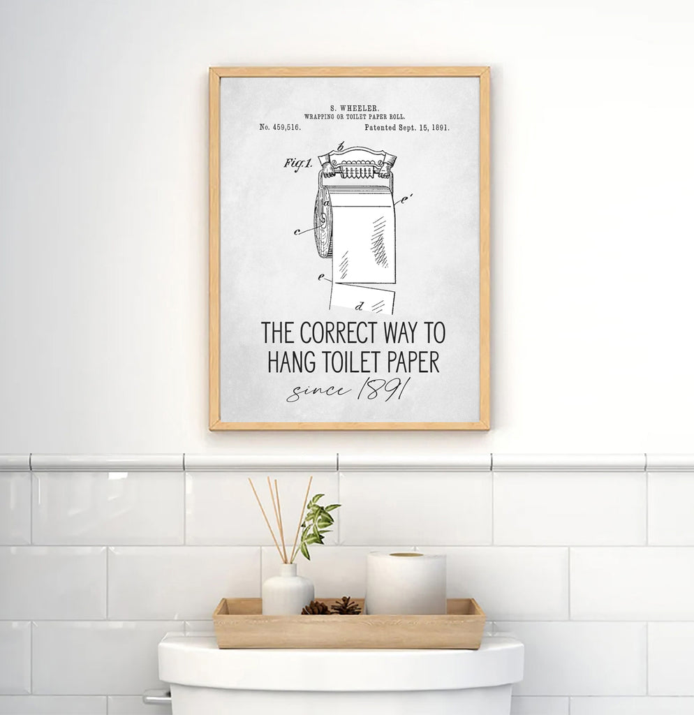 The Correct Way To Hang Toilet Paper Since 1891 - Lettered & Lined