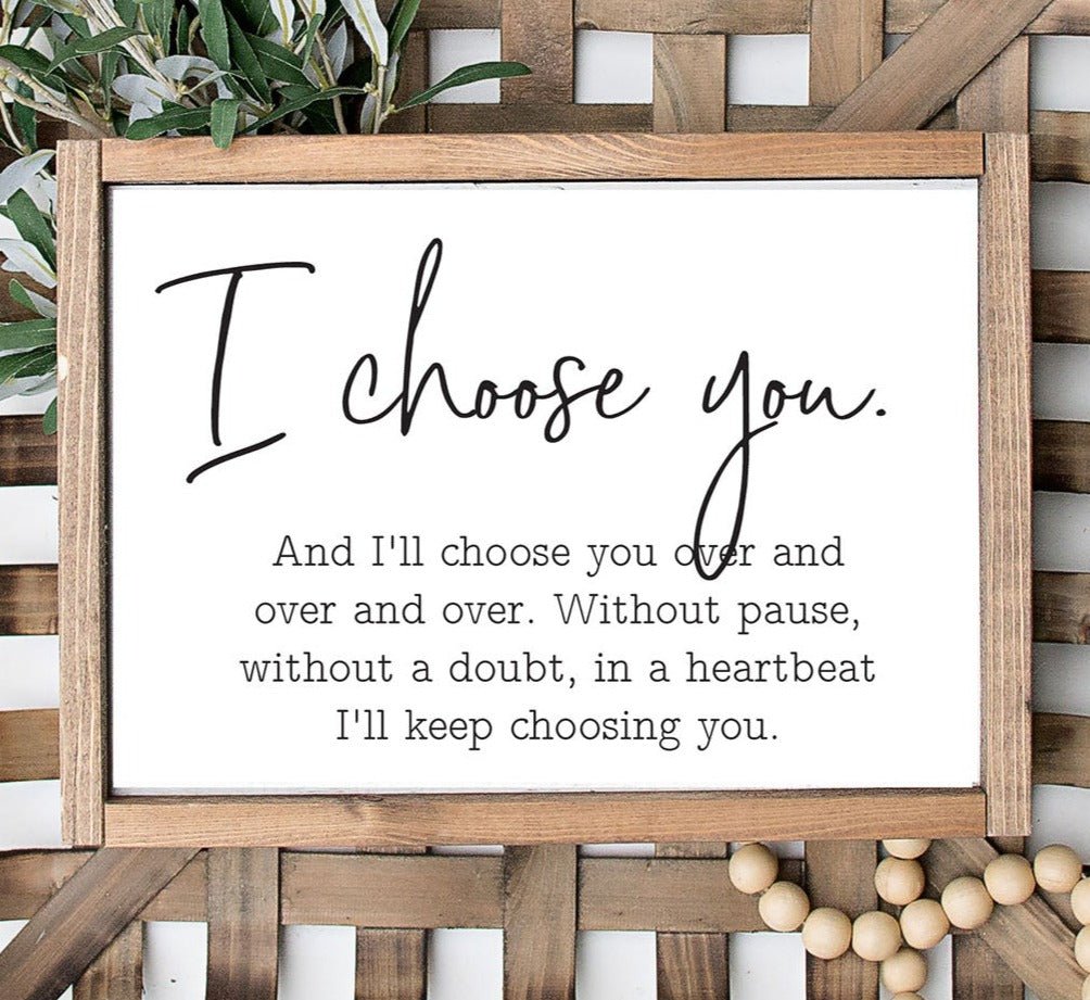 I Choose You - Lettered & Lined