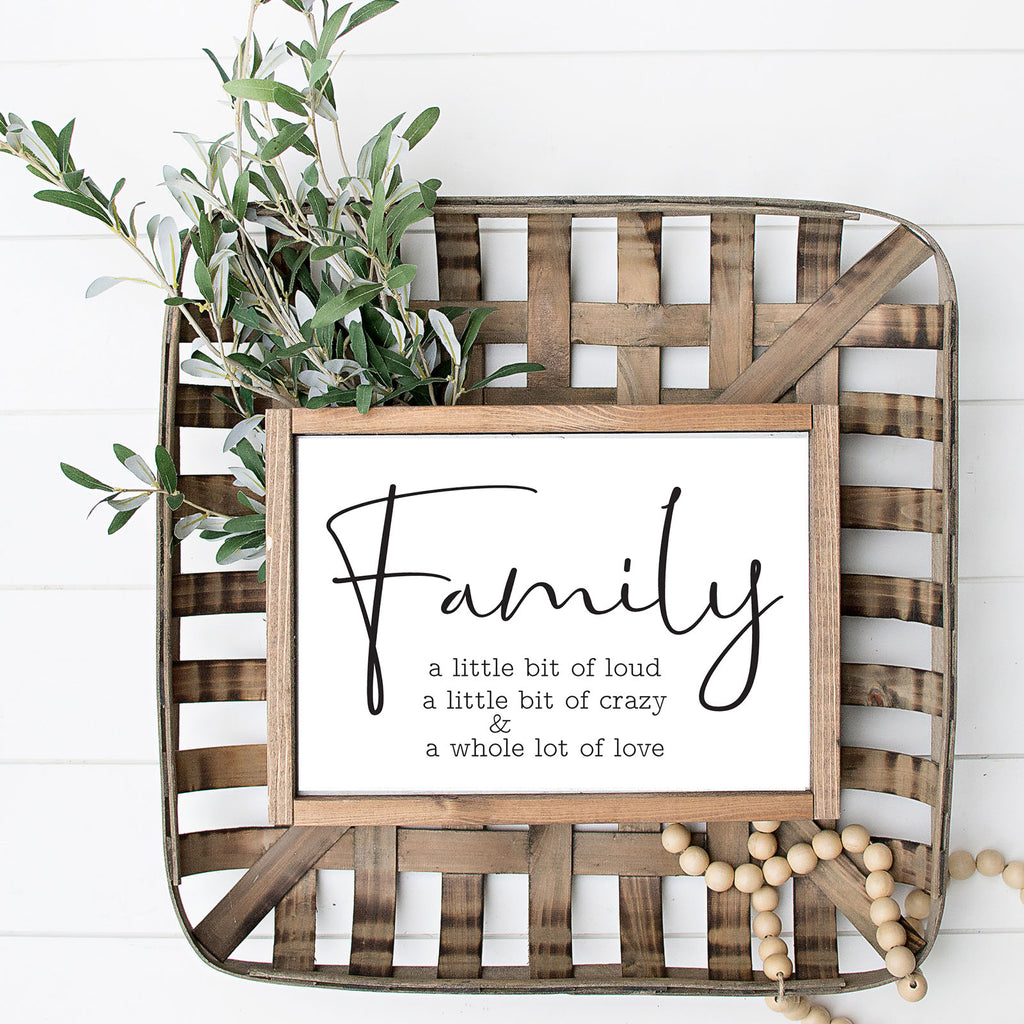 Family A Little Bit Loud - Lettered & Lined