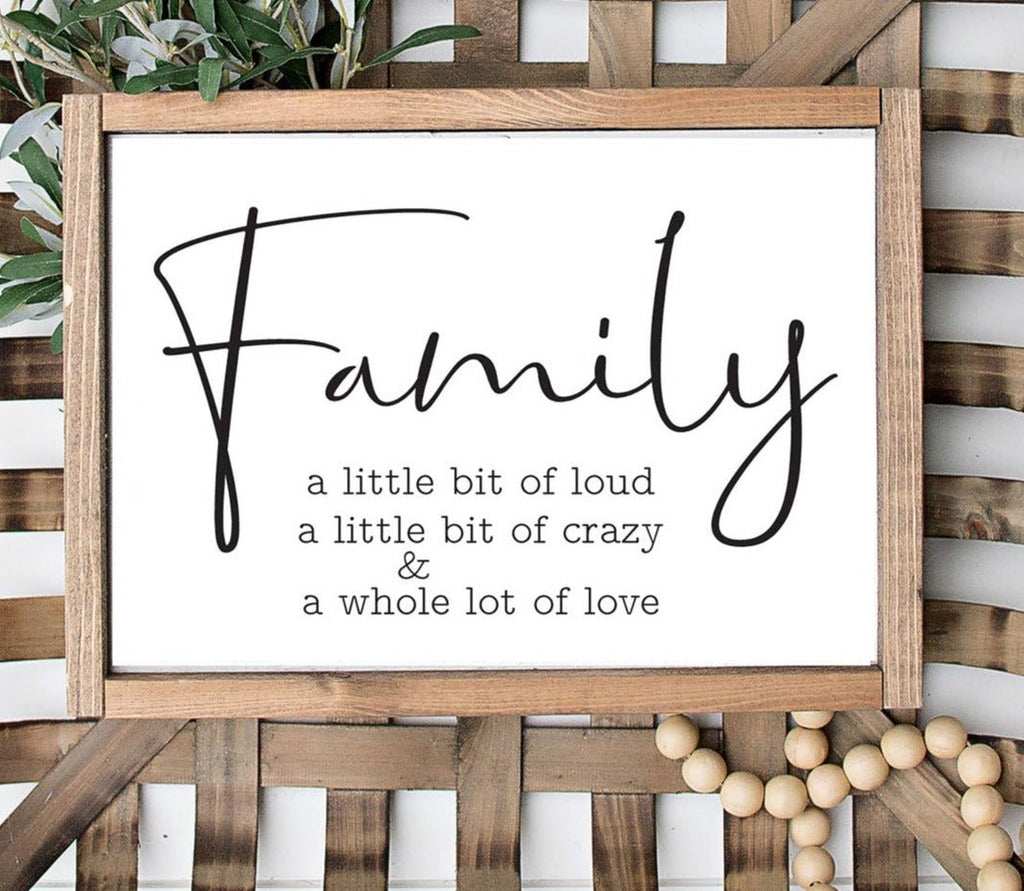 Family A Little Bit Loud - Lettered & Lined