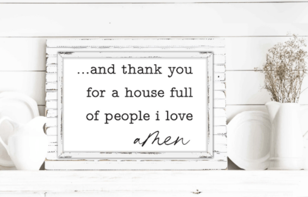 And Thank You For A House Full Of People I Love Print - Lettered & Lined
