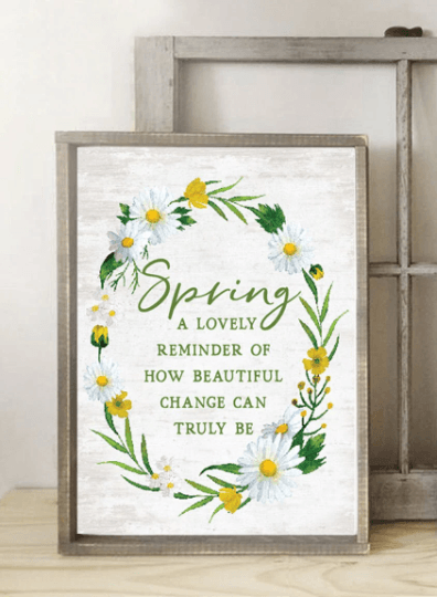Spring A Lovely Reminder Quote - Lettered & Lined
