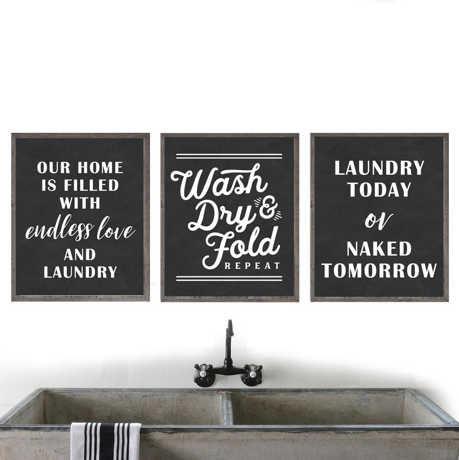 Set of 3 Laundry Prints 