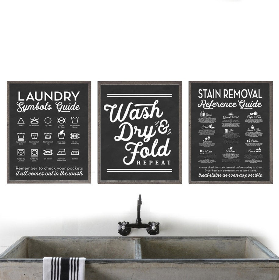 Set of 3 Laundry Prints 