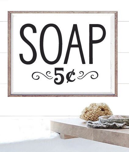 Soap 5 Cents - Lettered & Lined