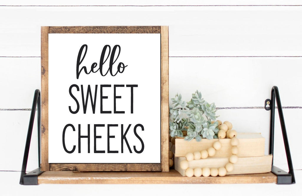 Hello Sweet Cheeks - Lettered & Lined
