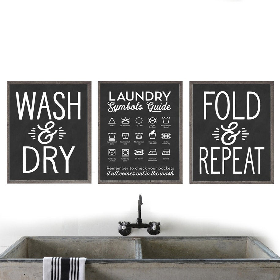 Set of 3 Laundry Prints 