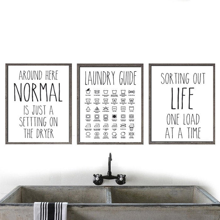 Set of 3 Farmhouse Laundry Prints 