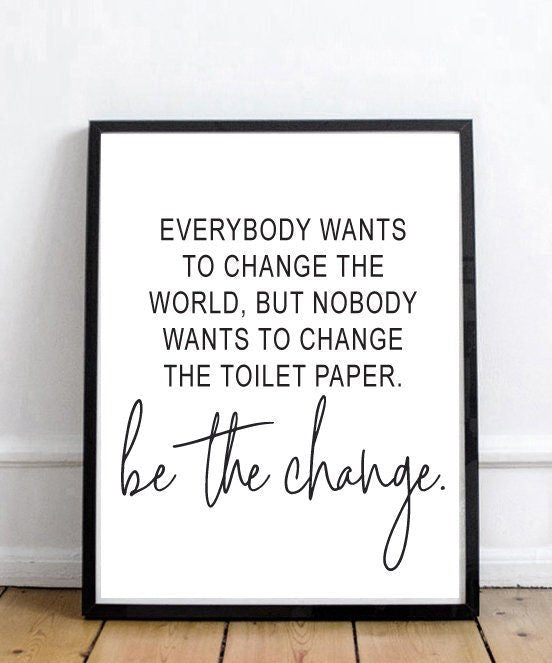 Everybody Wants To Change The World - Lettered & Lined