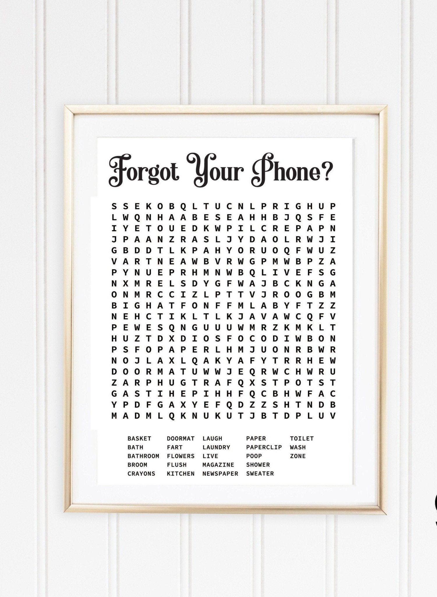 forgot-your-phone-bathroom-word-search-puzzle-lettered-lined for Bathroom Word Search Free Printable Forgot Your Phone Bathroom Word Search Puzzle - Lettered & Lined for Bathroom Word Search Free Printable