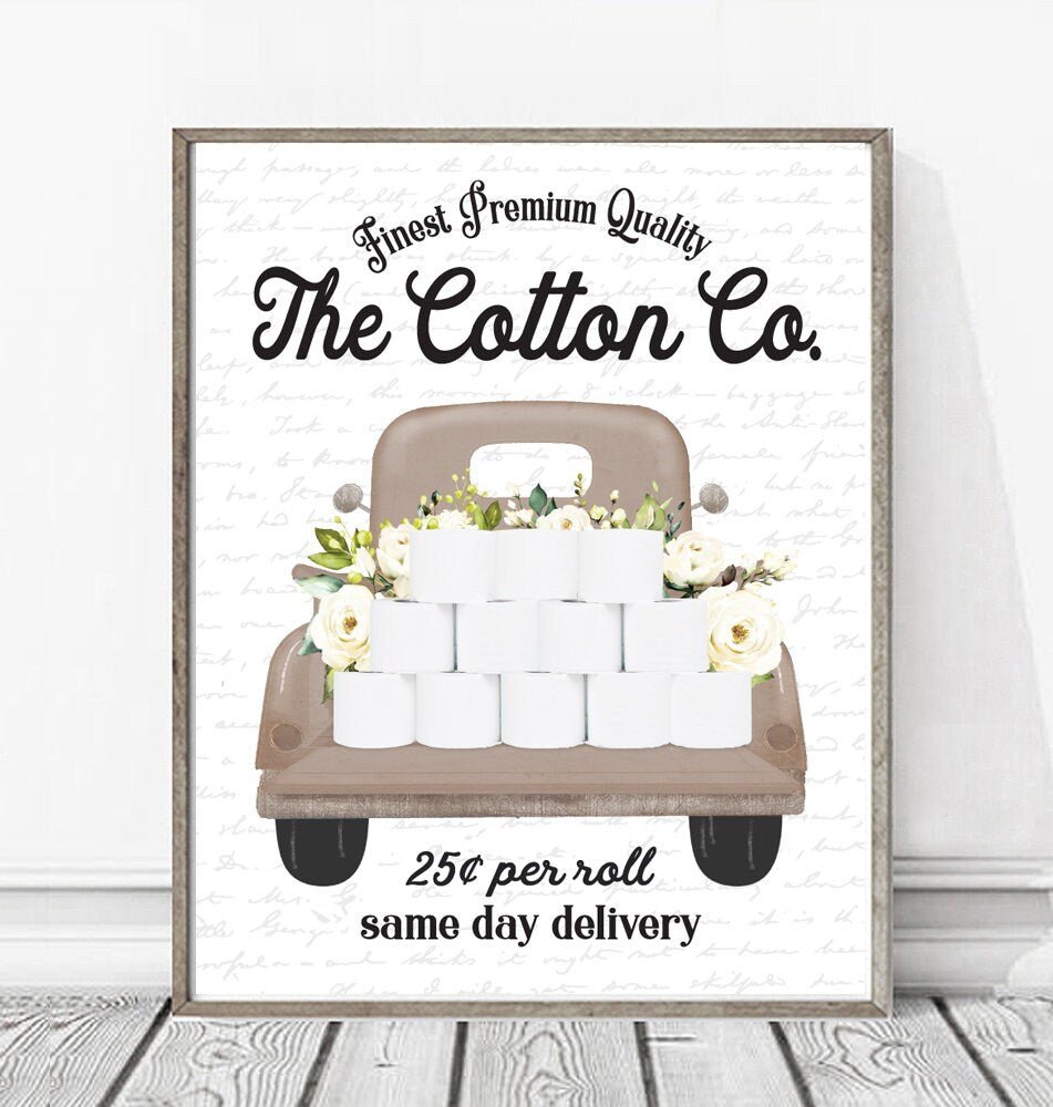 Natural The Cotton Co Natural Truckbed 25 Cents Per Roll - Lettered & Lined