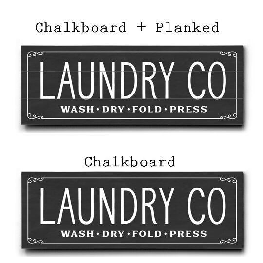 Laundry Co Canvas Sign 