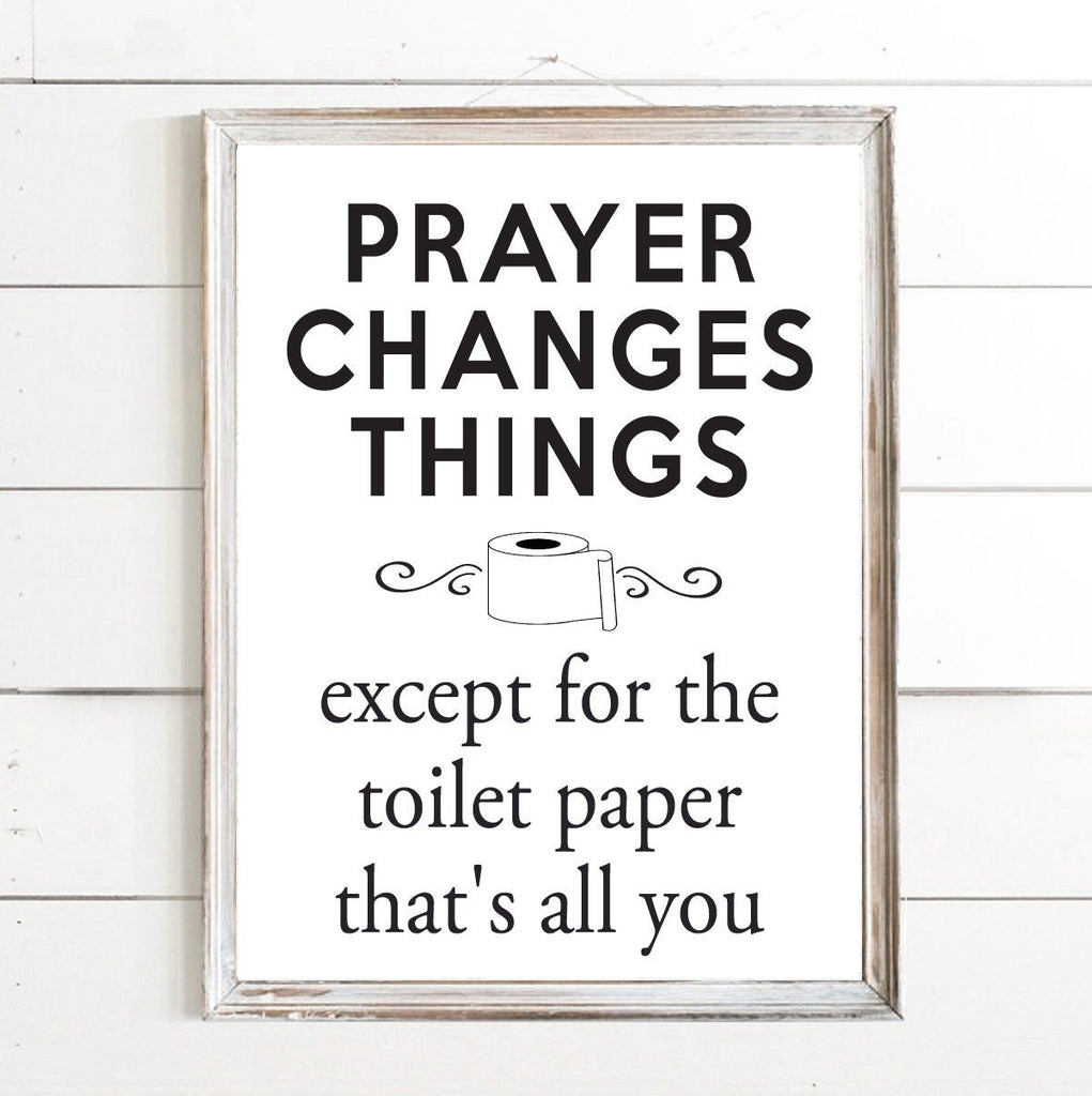 Prayer Changes Things - Lettered & Lined