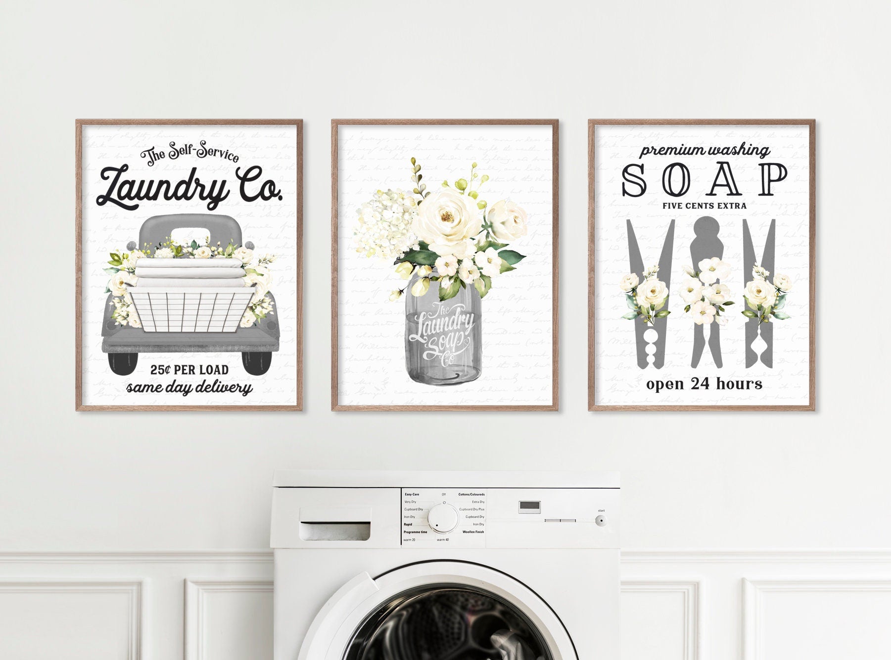 Warm Laundry Room For Art