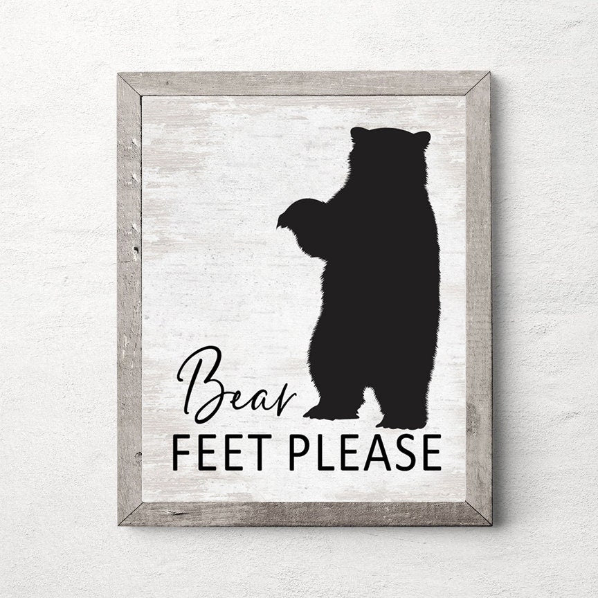 Bear Feet Please - Lettered & Lined bear-feet-please-lettered-lined