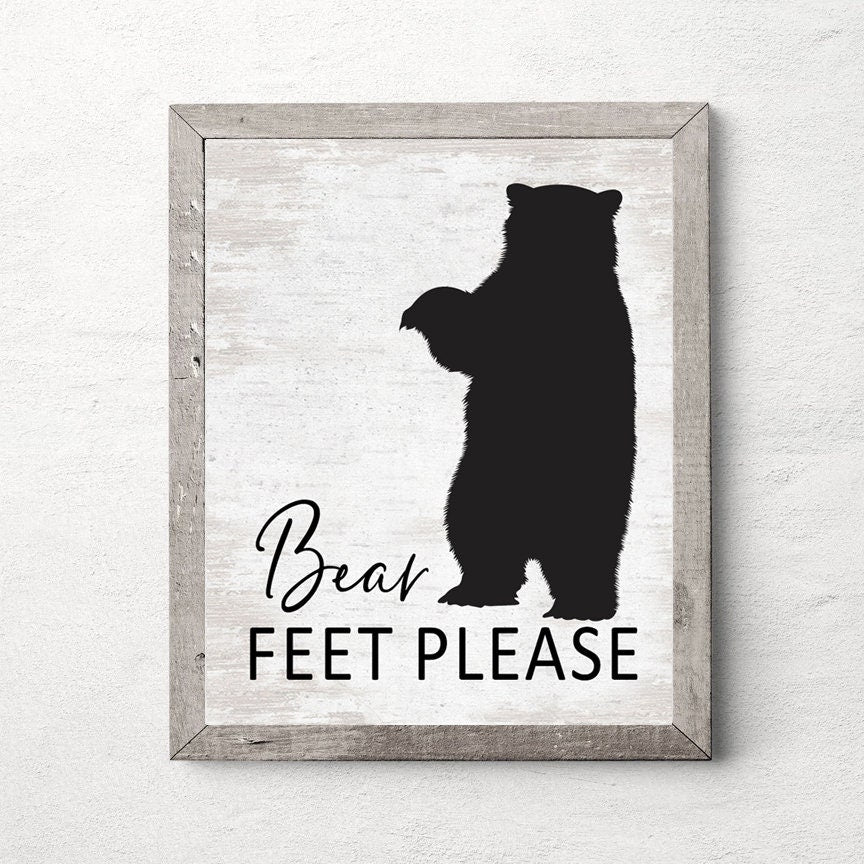 Bear Feet Please Print 