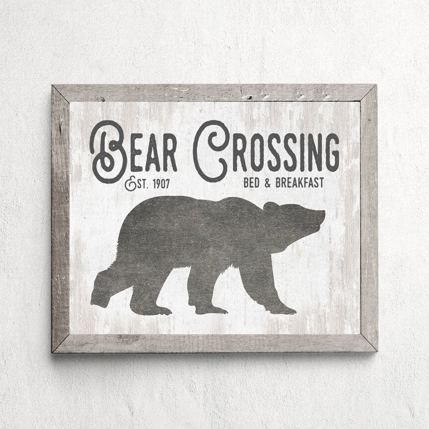 Bear Crossing Print 