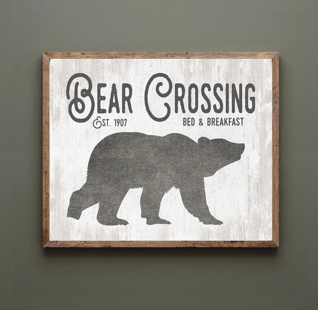 Bear Crossing Print 