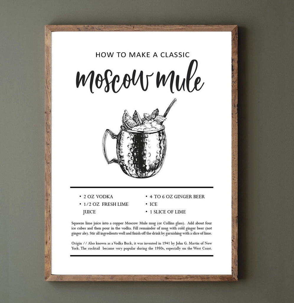 Moscow Mule: How To Make A Classic Cocktail Print 