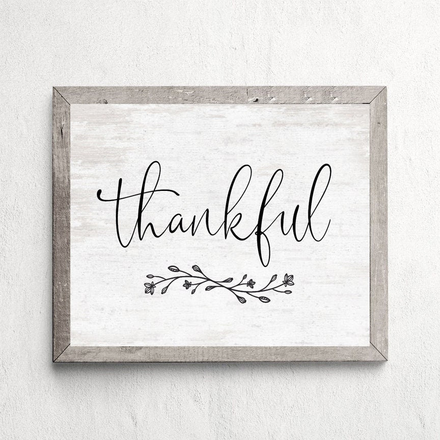 Thankful Simple Print 