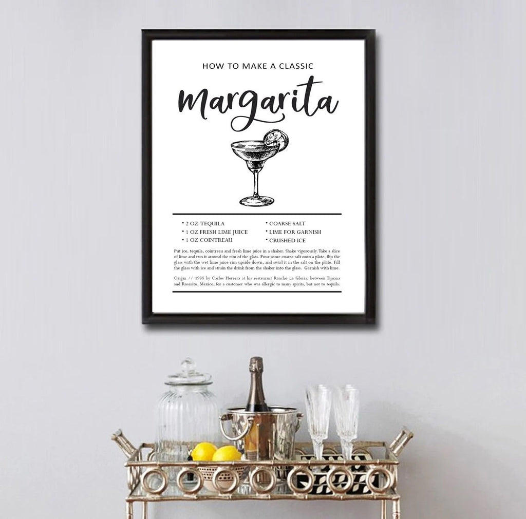 Margarita: How To Make A Classic Cocktail Print 