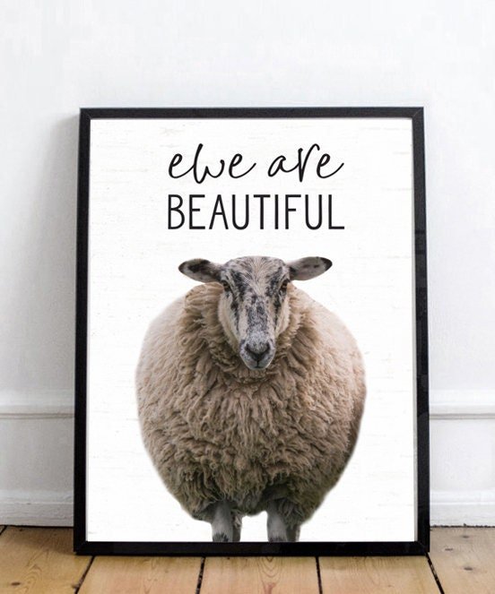 Ewe Are Beautiful Sheep - Lettered & Lined