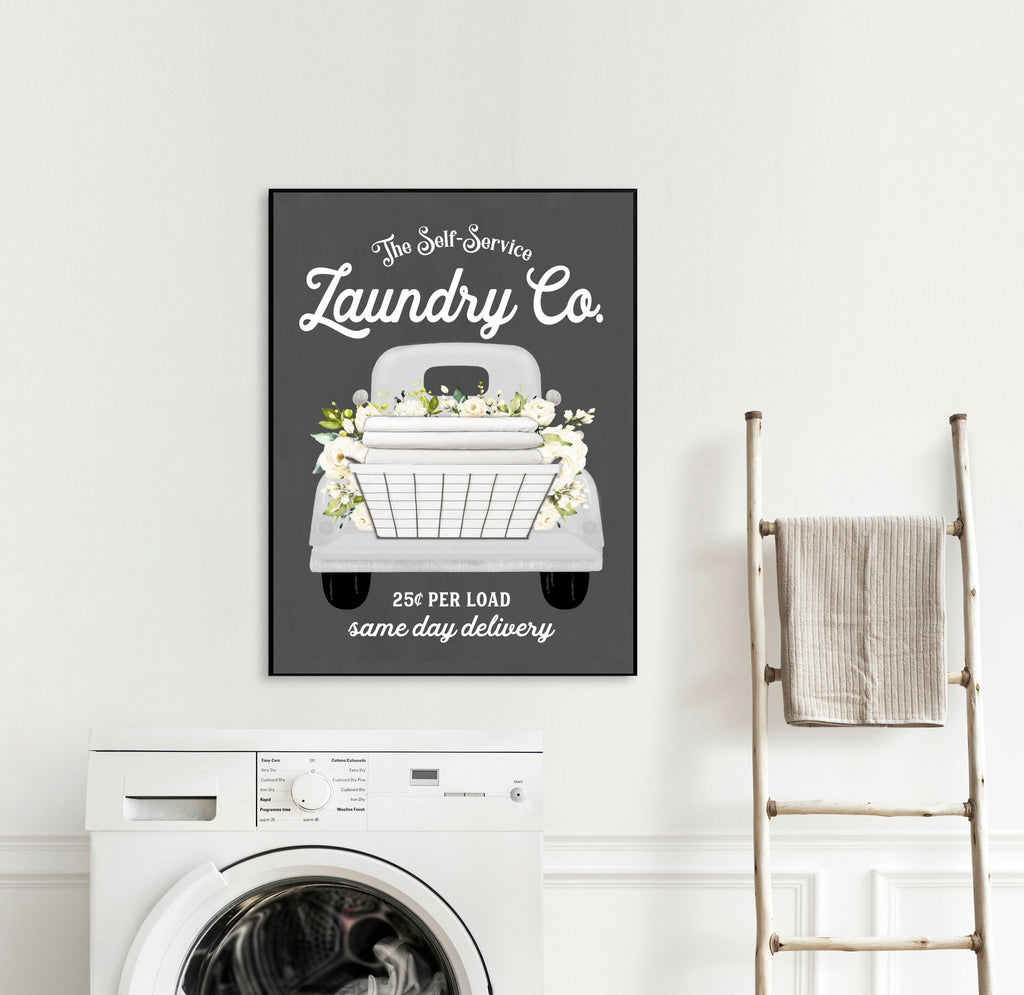 Set of 3 Chalkboard Laundry Wall Art: Laundry Co | Laundry Wall Decor | Farmhouse Laundry | Laundry Signs | Vintage Laundry | Wall Hanging