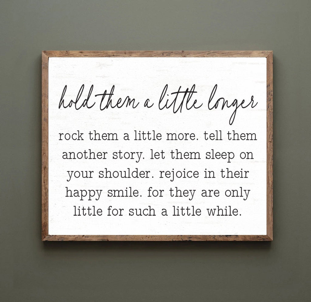 Hold Them A Little Longer - Lettered & Lined