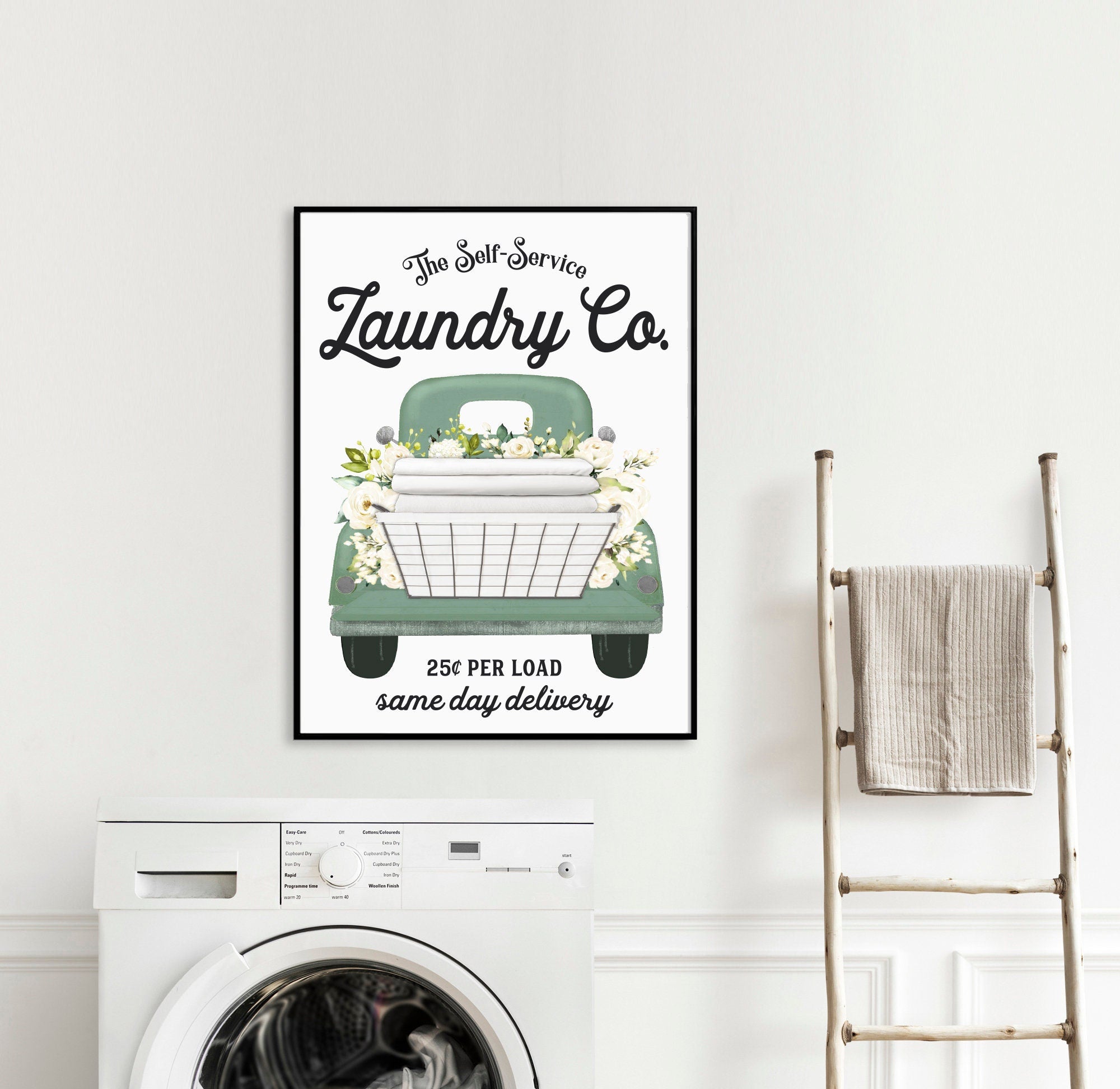 Warm Laundry Room For Art