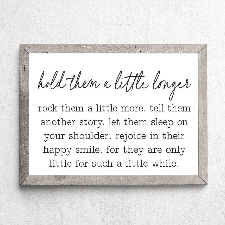 Hold Them A Little Longer - Lettered & Lined