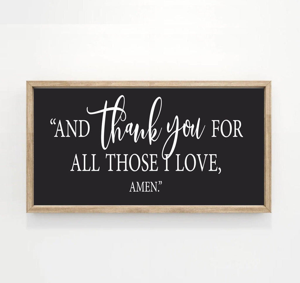 And Thank You For All Those I Love - Lettered & Lined