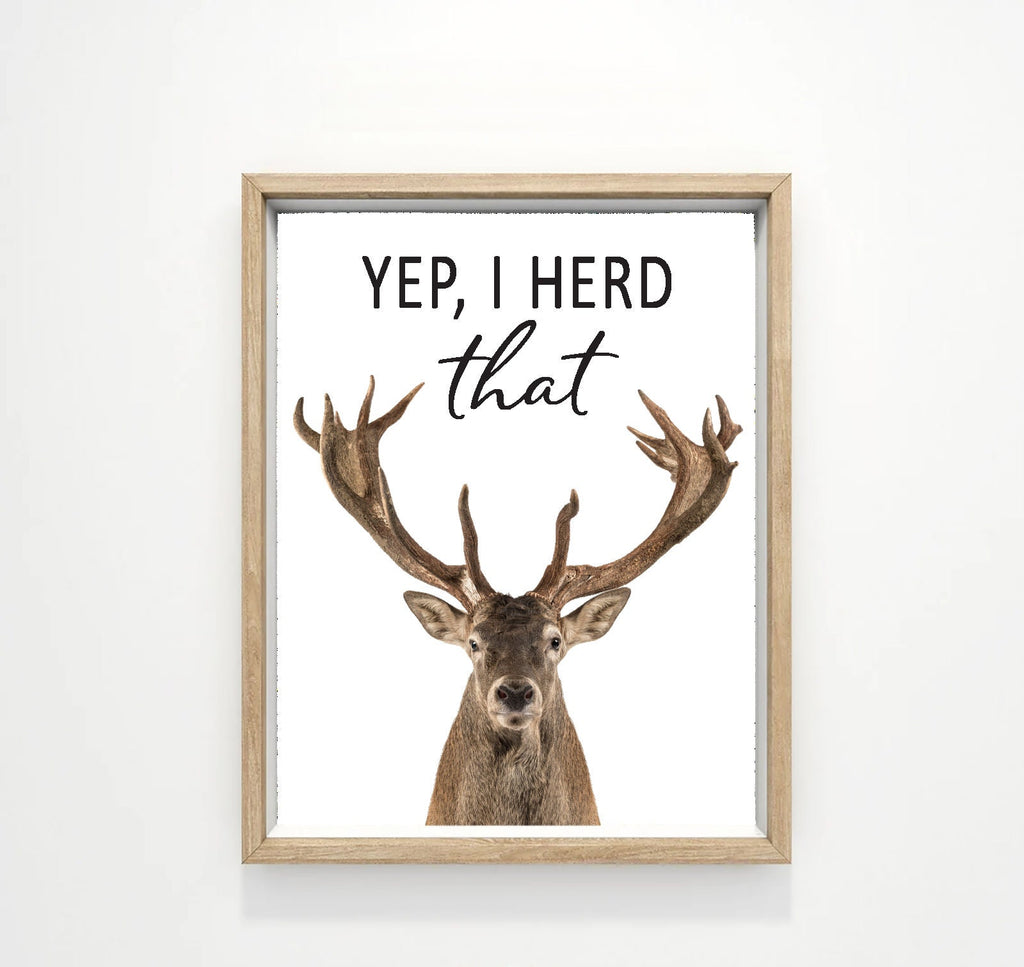 Set of 3 Custom Bathroom Prints: Moose, Bear & Deer | Bathroom Wall Decor | Farmhouse Bathroom Decor | Vintage Wall Art | Bathroom Signs