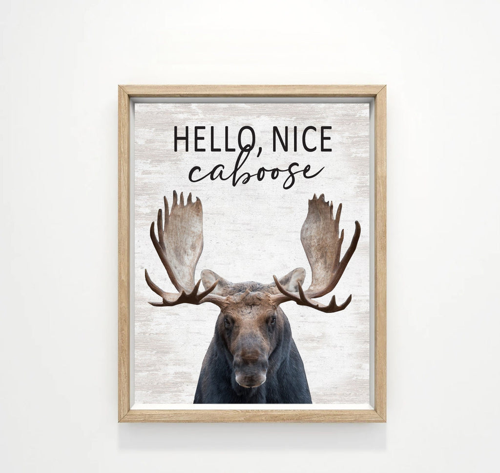 Set of 3 Custom Bathroom Prints: Moose, Bear & Deer | Bathroom Wall Decor | Farmhouse Bathroom Decor | Vintage Wall Art | Bathroom Signs