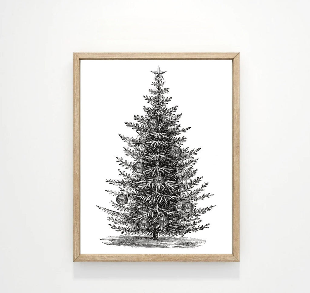 Classic Vintage Tree with Ornaments