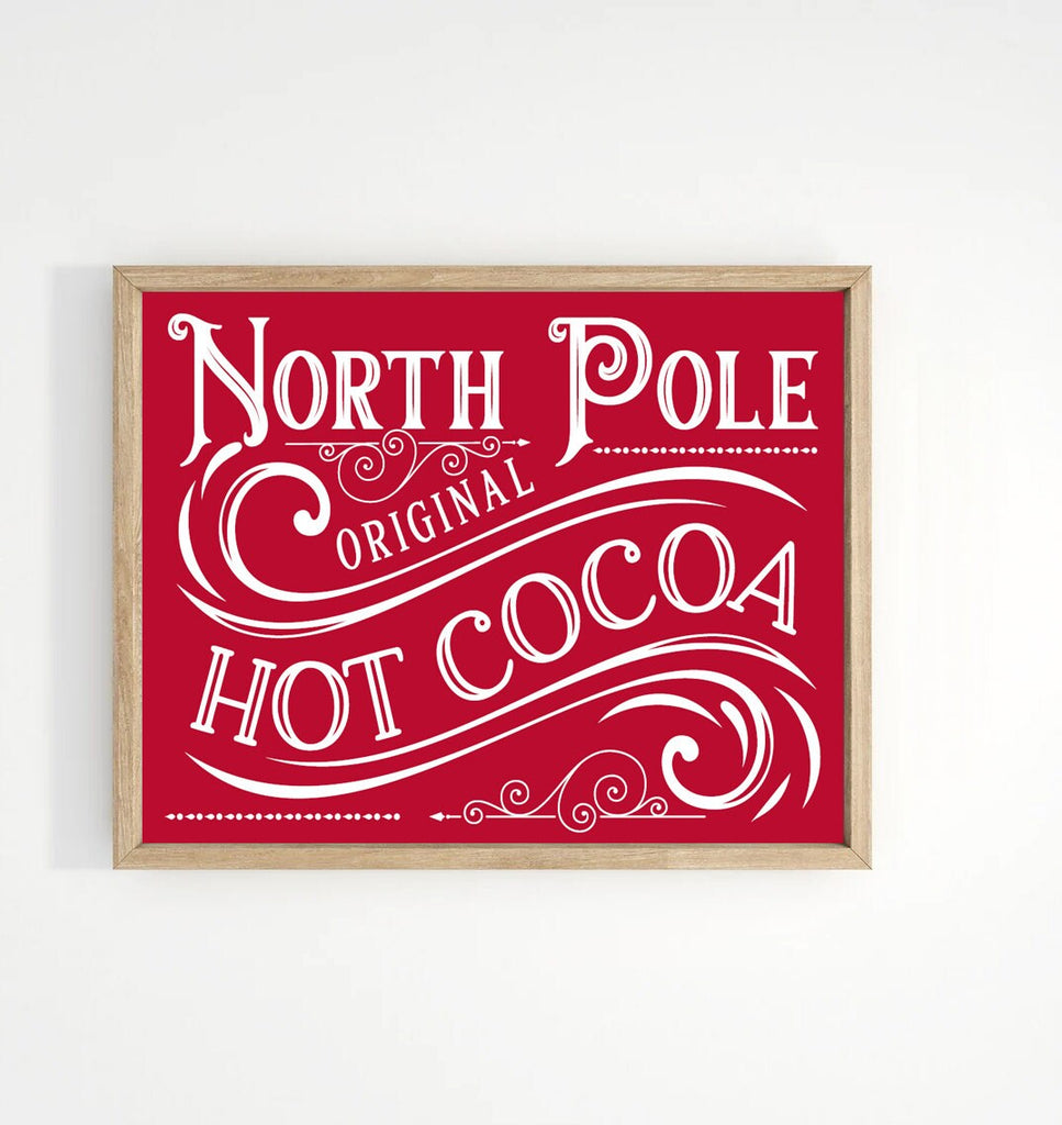 North Pole Hot Cocoa in Festive Red