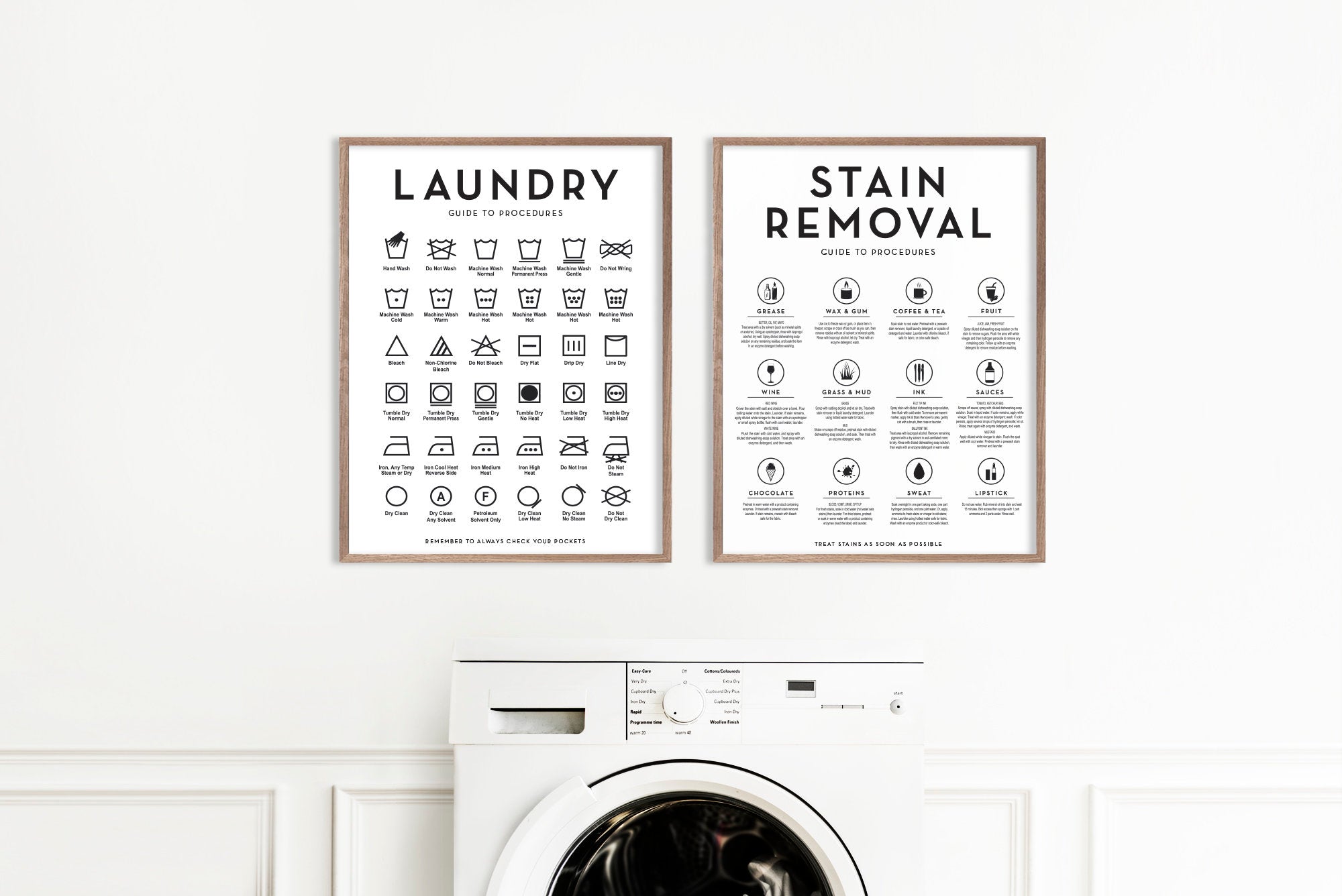 Laundry Guide To Procedures Vertical - Lettered & Lined laundry-guide-to-procedures-vertical-lettered-lined