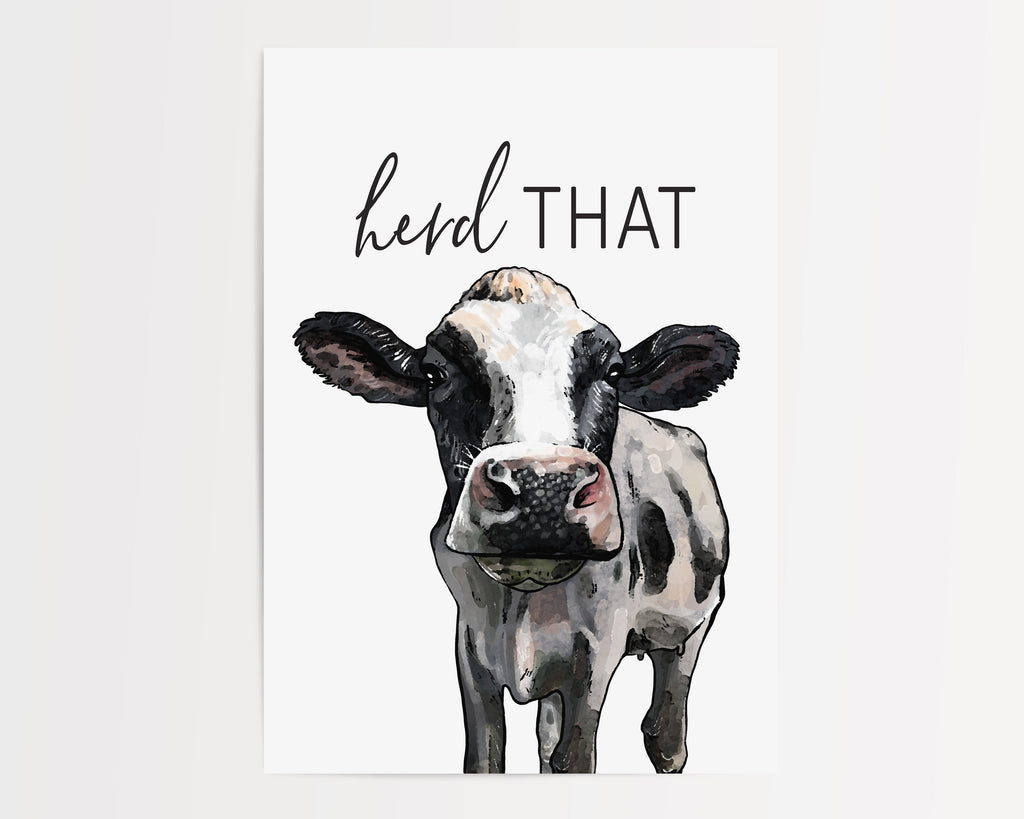 Examples of paper print Set of 4 Custom Bathroom Art: Llama, Cow, Sheep & Donkey | Lettered & Lined