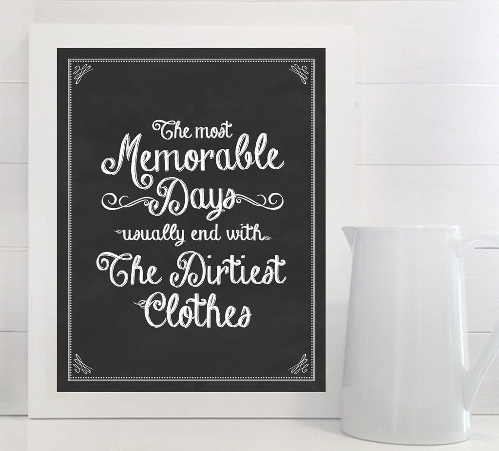 The Most Memorable Days Vintage - Lettered & Lined