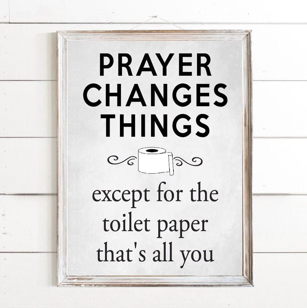 Prayer Changes Things - Lettered & Lined