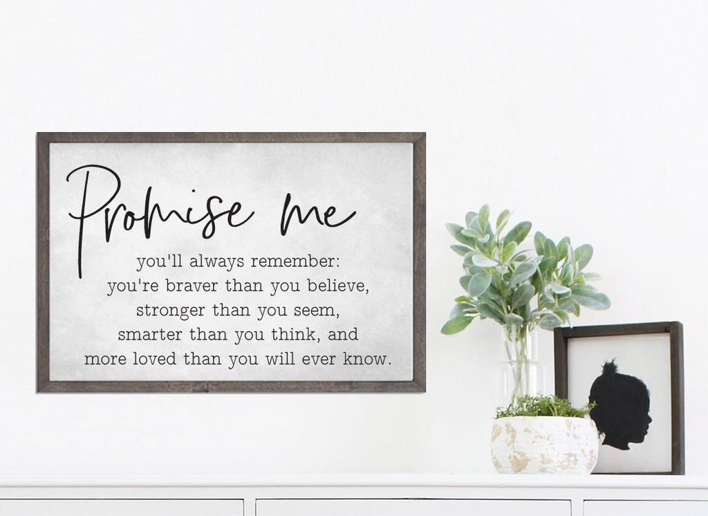 Promise Me You'll Always Remember - Lettered & Lined