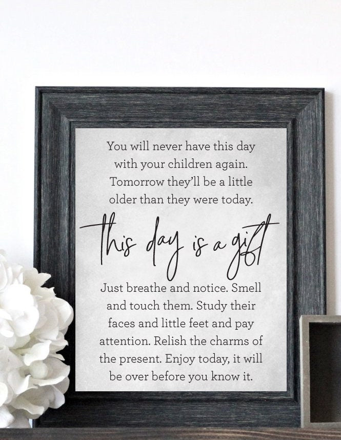 This Day Is A Gift You - Lettered & Lined