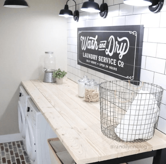 Personalized Wash and Dry Laundry Service Co Sign - Lettered & Lined