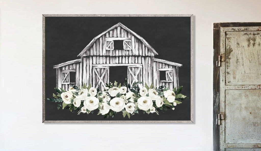 White Barn White Floral - Lettered & Lined